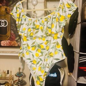 Revamped Yellow Floral Swimsuit